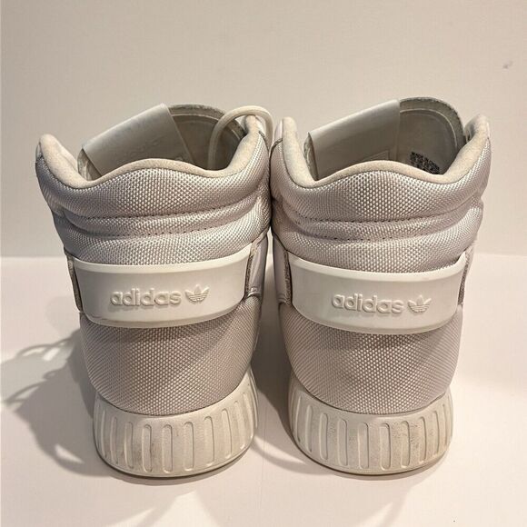 Adidas White Tubular Invader Sneakers Mens 11 S81794 Basketball Shoes Leather - Picture 7 of 10